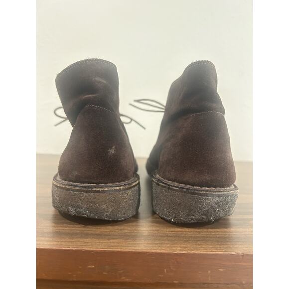 Ralph Lauren Suede Chukka Boots Mens 9D Italy Made Brown Lace Ankle Purple Label main image 6